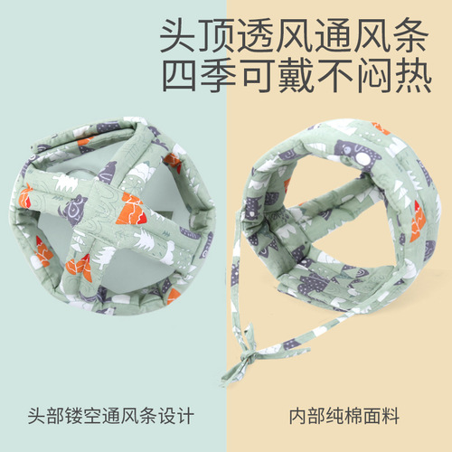 Baby head pillow, anti-fall artifact, head protection pad, summer anti-collision head learning to walk baby all-season toddler hat
