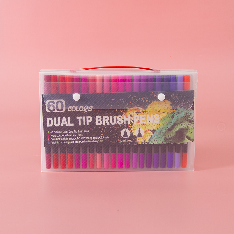 Rotulador de acuarela de doble punta de 12-132 colores para arte de cómic y pintura, transfronterizo, en stock