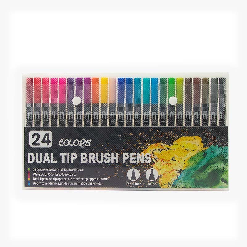 Rotulador de acuarela de doble punta de 12-132 colores para arte de cómic y pintura, transfronterizo, en stock