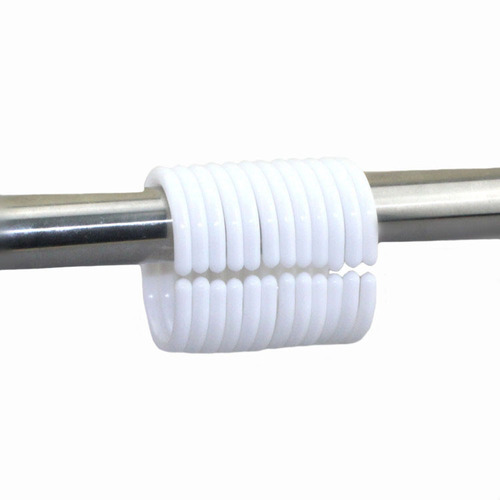 Manufacturer wholesale C-type curtain ring single hook, plastic shower curtain ring white curtain accessories in multiple specifications