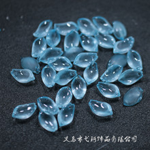 新款天山雪莲花小版仿多肉花瓣琉璃材质10*17mm古风发簪饰品配件