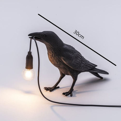 Cross-border auspicious bird table lamp personalized creative bedroom bedside animal shape bird resin wall lamp decoration
