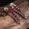 Zirconium, long earrings, European style