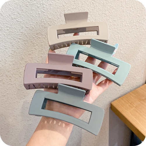 Korean ins hair grab square clip headwear hair clip back of the head simple temperament large grab clip bath shark clip