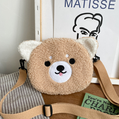 Women's Bags Autumn and Winter New Cute Doll Women's Shoulder Bag Fashionable Crossbody Small Round Bag Student Mobile Phone Bag