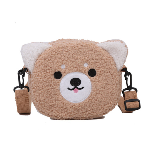 Women's Bags Autumn and Winter New Cute Doll Women's Shoulder Bag Fashionable Crossbody Small Round Bag Student Mobile Phone Bag