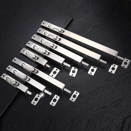 304 stainless steel concealed bolts, heaven and earth door bolts, double doors, hidden fire doors, black extended concealed bolts