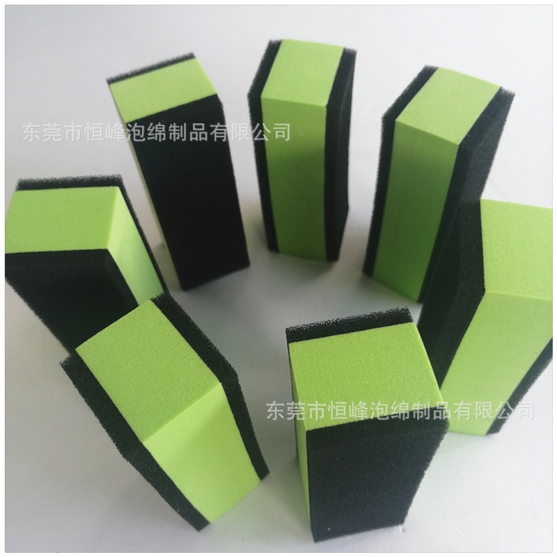 85*30*30EVA双面贴合汽车打蜡美容海绵擦子 水洗不脱落灰尘擦拭刷