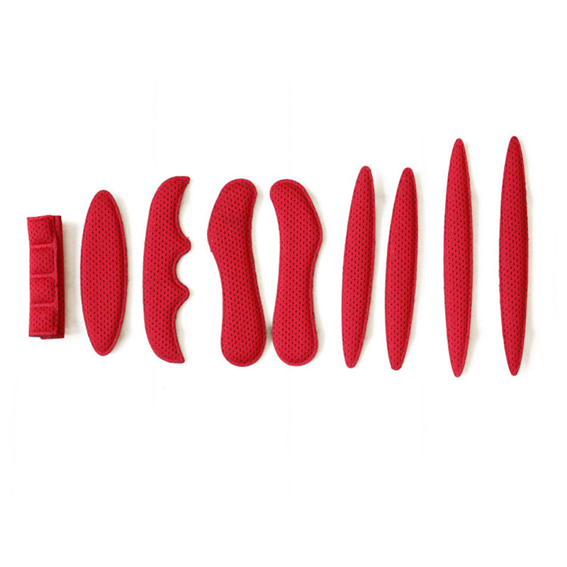 Forro de casco coche eléctrico bicicleta casco Chin pad desmontaje libre montaje universal en stock prensado en caliente moldeo