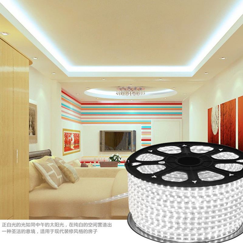 Tira de luz LED sala de estar luz techo brillante luz de noche con cadena de luz dormitorio lámpara de pared al aire libre Super brillante Instalación de ingeniería Zhongshan