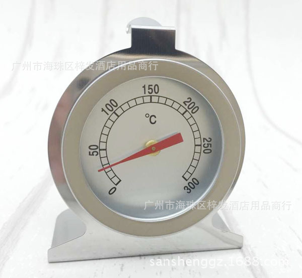 跨境不锈座式烤箱温度计 厨房焗炉温度计300度升级版钢烘焙工具