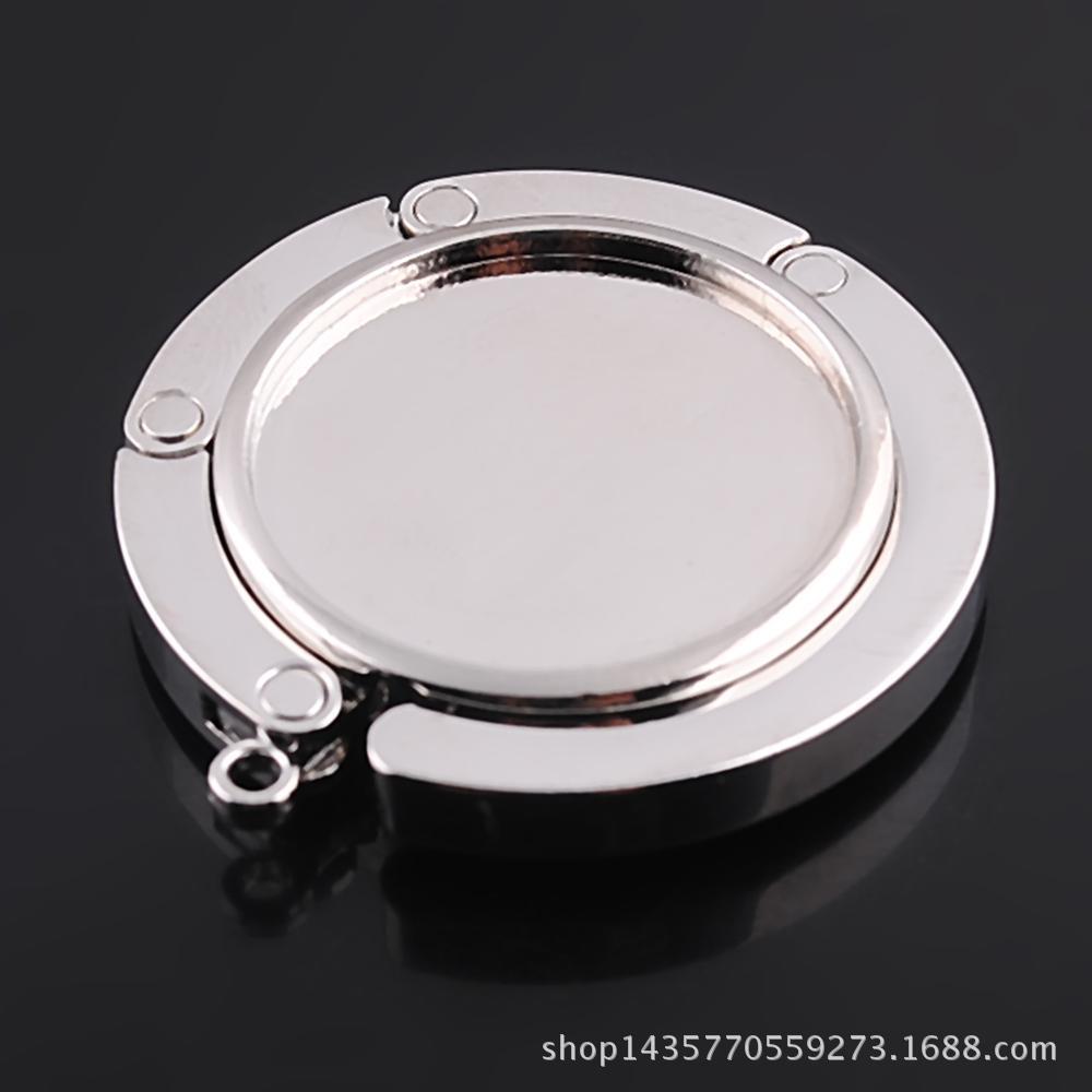 Directo de fábrica de metal bolsa redonda gancho embrión estilo europeo y americano bolsa portátil hebilla se puede utilizar como logotipo de epoxi