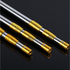 Thickened stainless steel fishing net pole, fishing gear net, gold sleeved telescopic fishing net pole, fishing supplies