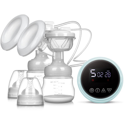 Breast pump双边电动吸奶器静音吸力大挤奶挤乳器 跨境亚马逊厂家