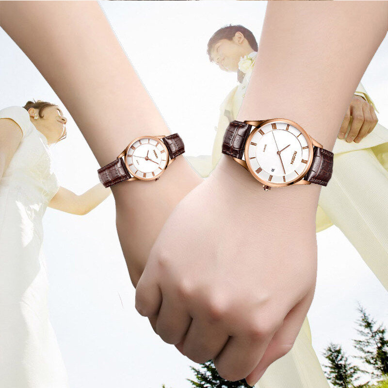 Laosidun Genuine Watch Women's Watches Wholesale Men's Wristwatch Waterproof Lovers Quartz Watch 3212