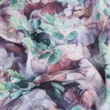 人棉贡缎真数码印花 人造棉印花面料 时尚棉绸服装面料 量大价优