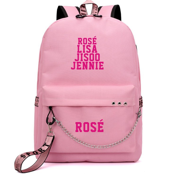 Nueva mochila bolsa de cadena mochila periférica bolsa de deporte estudiante bolsa de color caramelo bolsa de color brillante bolsa de carga USB