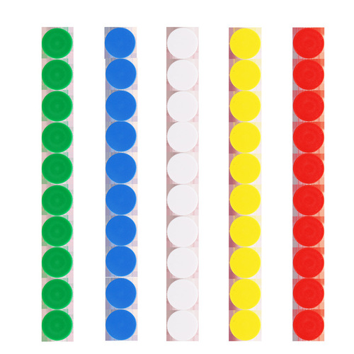 Dual-color round pieces 25mm double-sided counting small round plastic reward coins chips tokens educational tools red and blue dual-color pieces