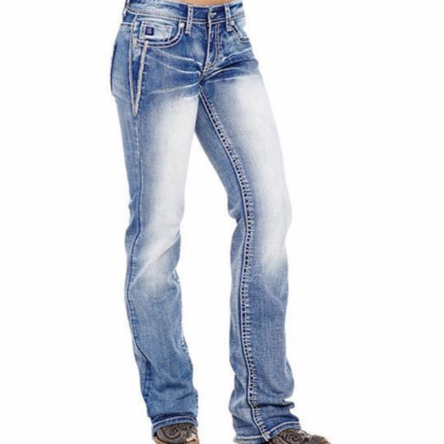 Women's Skinny Jeans for Large Women - Long Pants