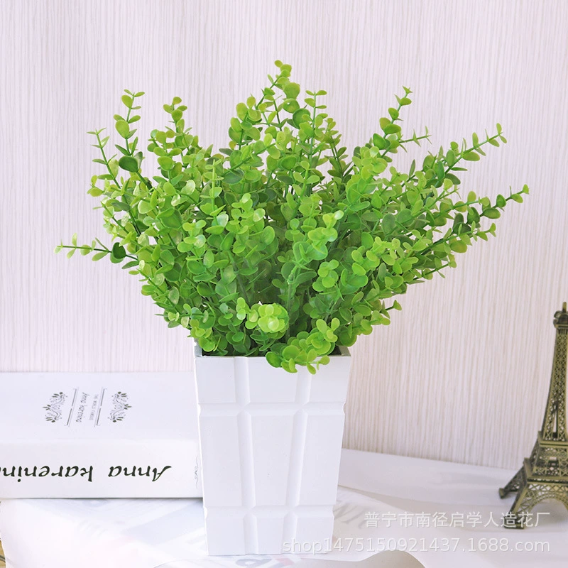 Фабрика прямые поставки моделирование зеленое растение эвкалипт моделирование лист денежный лист свадебное украшение дома выставка украшение
