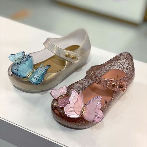 Brazilian children's jelly shoes 2024 new girls princess shoes baby summer children's shoes dance shoes kindergarten sandals
