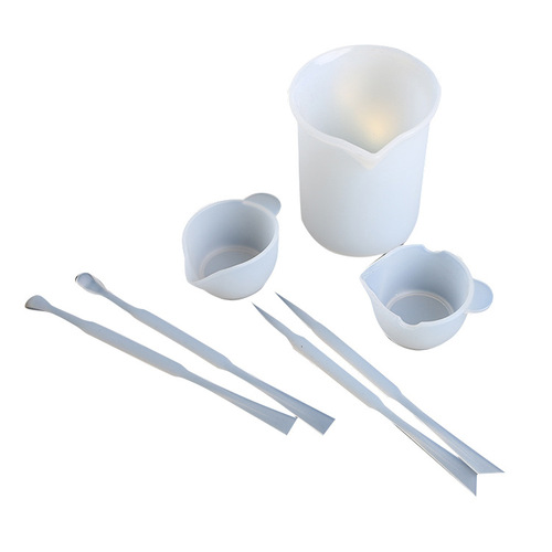 Adhesive Cup Measuring Cup Stirring Stick Glue Cup Crystal Drop Glue Handmade DIY Kit Refill Decorative Material A