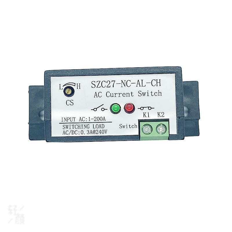可调交流电流感应开关AC0-200A互感器过载保护常闭SZC27-NC-AL-CH