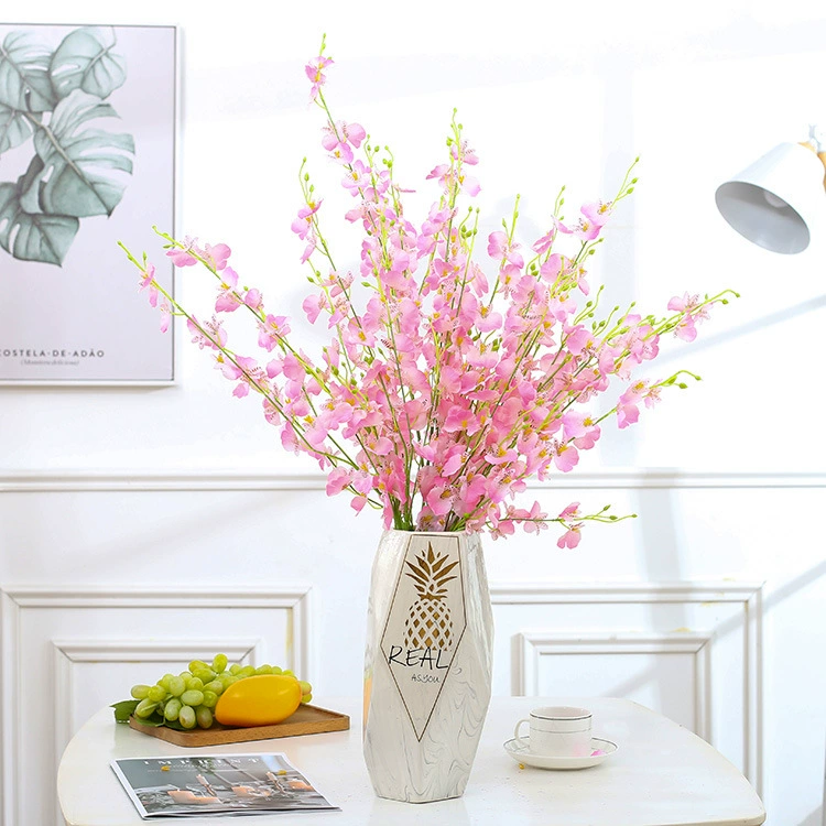 Танцующая Орхидея Свадебный искусственный цветок желтый Орхидея Wenxin бабочка Орхидея украшение дома искусственный цветок искусственное растение оптом