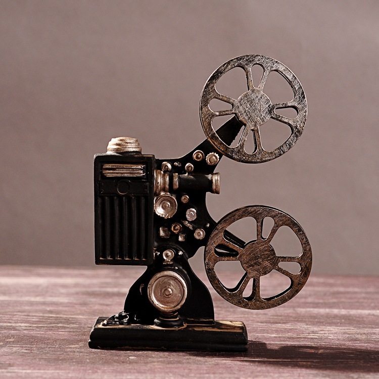 老式复古怀旧放映机模型摆件 创意摄影道具橱窗陈列室内软装饰品