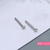 Hypoallergenic earrings, silver 999 sample