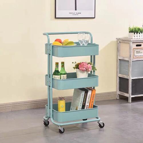 Home Portable Storage Cart for Hairdressing and Nail Tools, Multi-layer Rolling Caddy, Beauty Salon Hand Cart