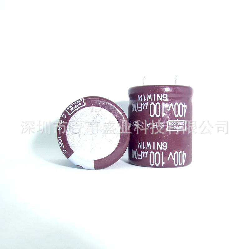 原装NCC黑金刚  电解电容400V 100UF 22X25 105度  CHA系列
