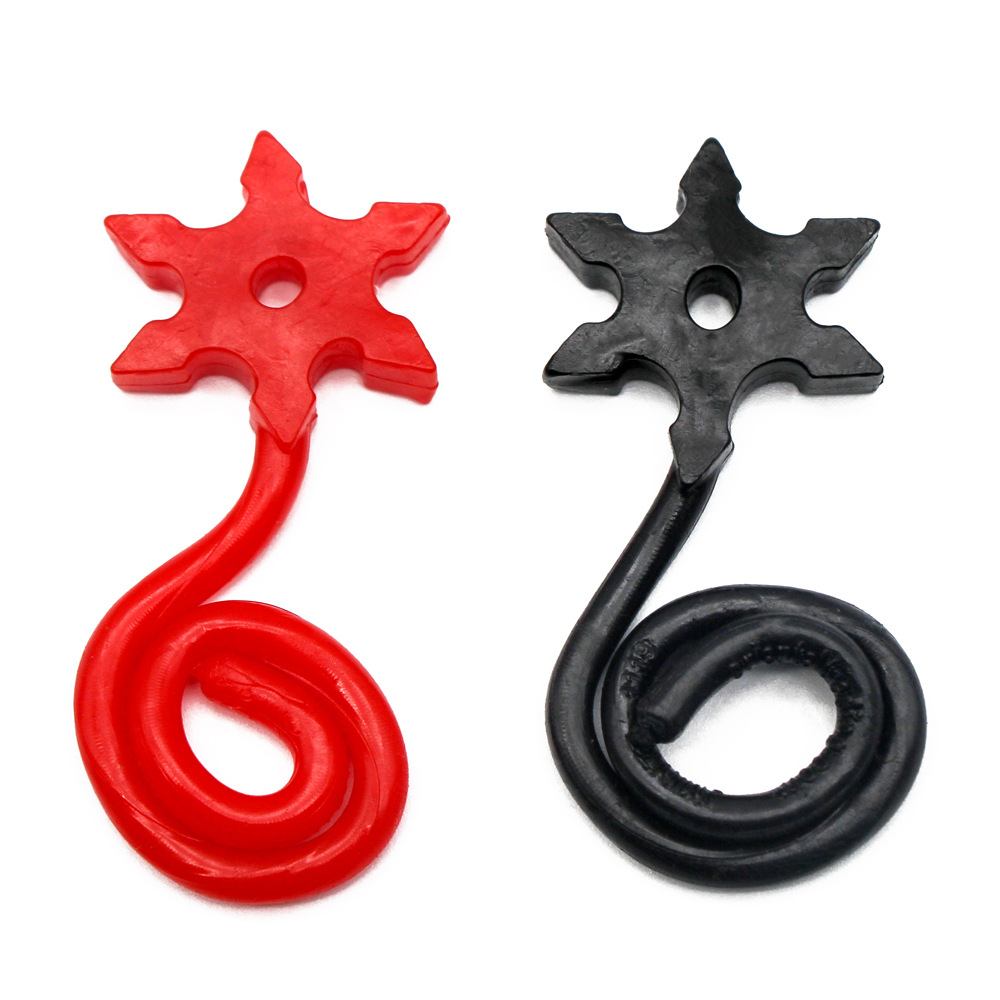 TPR caucho con cuerda copo de nieve ninja dardos transfronteriza exportación Venta caliente nueva persona entera extraña ventilación juguetes de goma suave