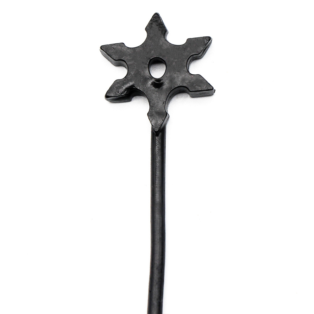 TPR caucho con cuerda copo de nieve ninja dardos transfronteriza exportación Venta caliente nueva persona entera extraña ventilación juguetes de goma suave