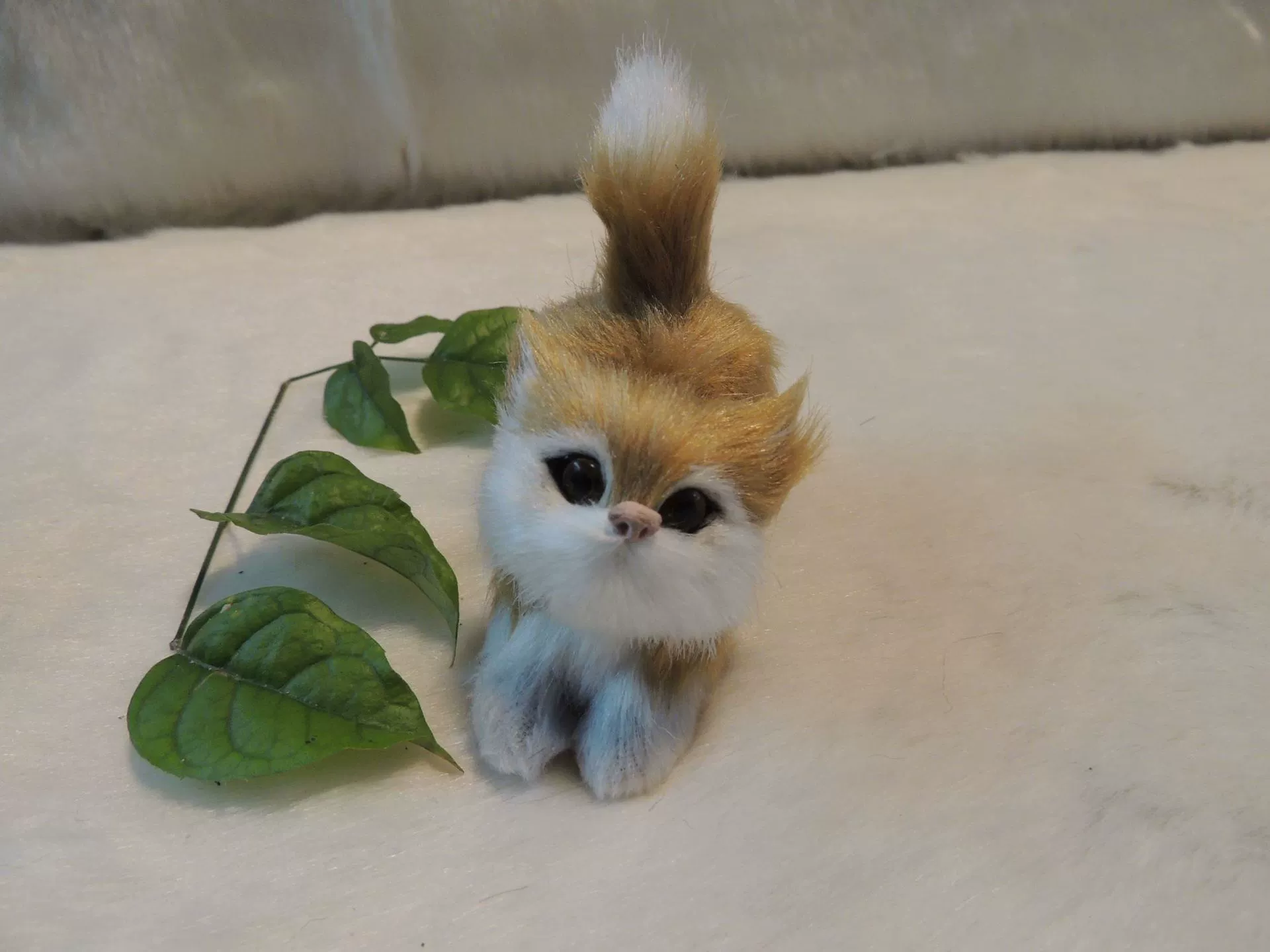 Реалистичный кулон, украшение, ювелирное изделие, натуральная кожа, котёнок, подарок на день рождения