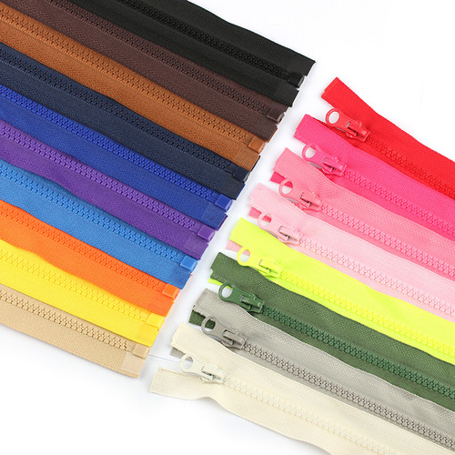 Single-Track No. 5 Resin Zipper 40CM-80CM Down Jacket Cotton Sport Coat Colorful Zipper Backpack Open-End Zipper