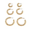 Base accessory, metal earrings, set, 2020, European style, wholesale