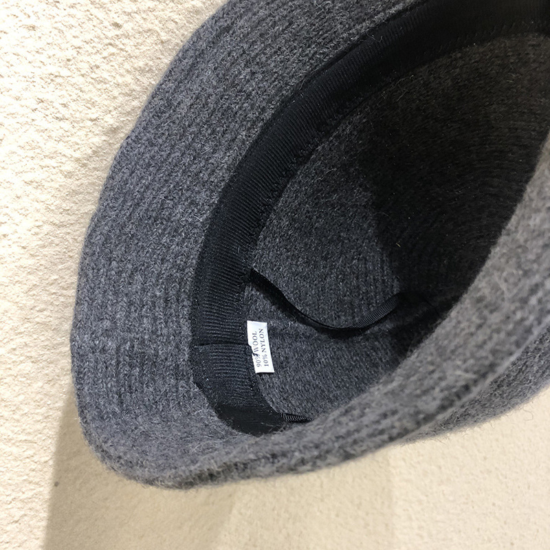 Fischerhut für Erwachsene im Herbst und Winter, Kinder, verdickte, warme, gestrickte Wollmütze, modischer Beckenhut_voghion.com