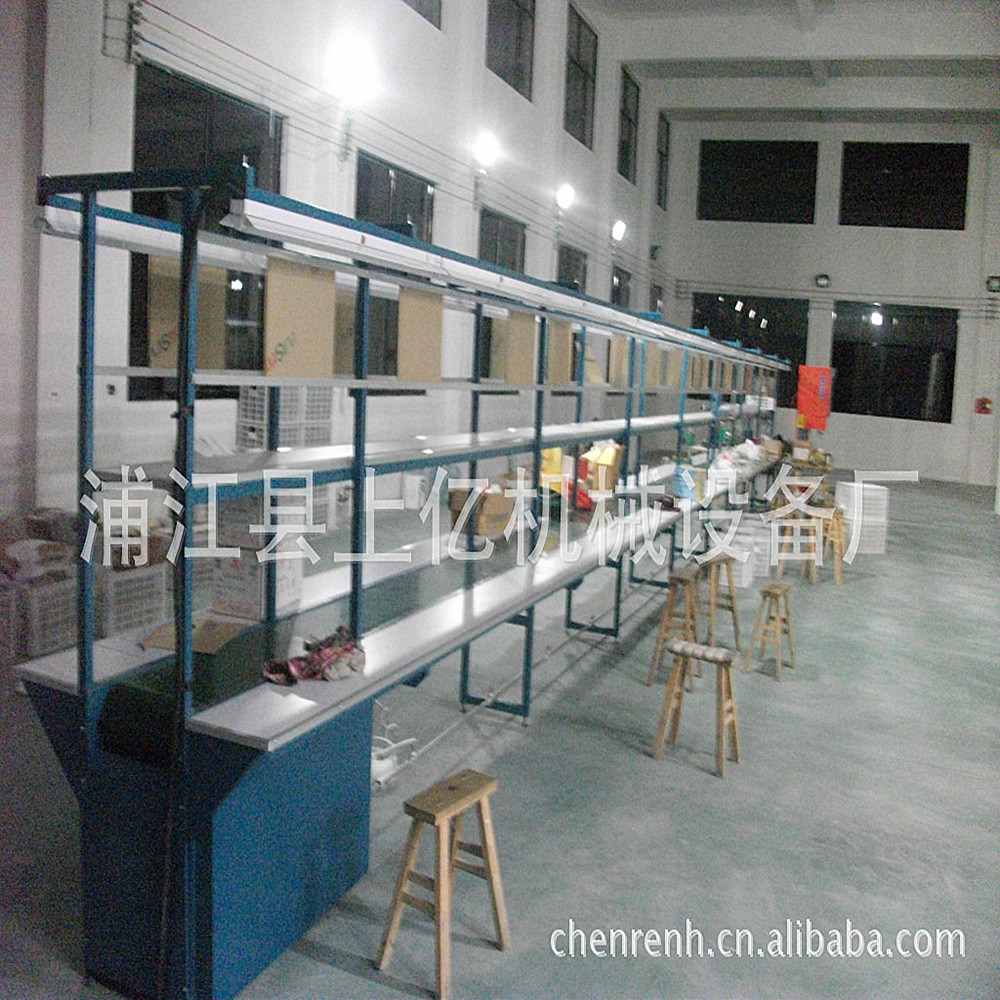 工厂车间小型机械装配工作台数码电器热水壶组装线烤箱一体装配线