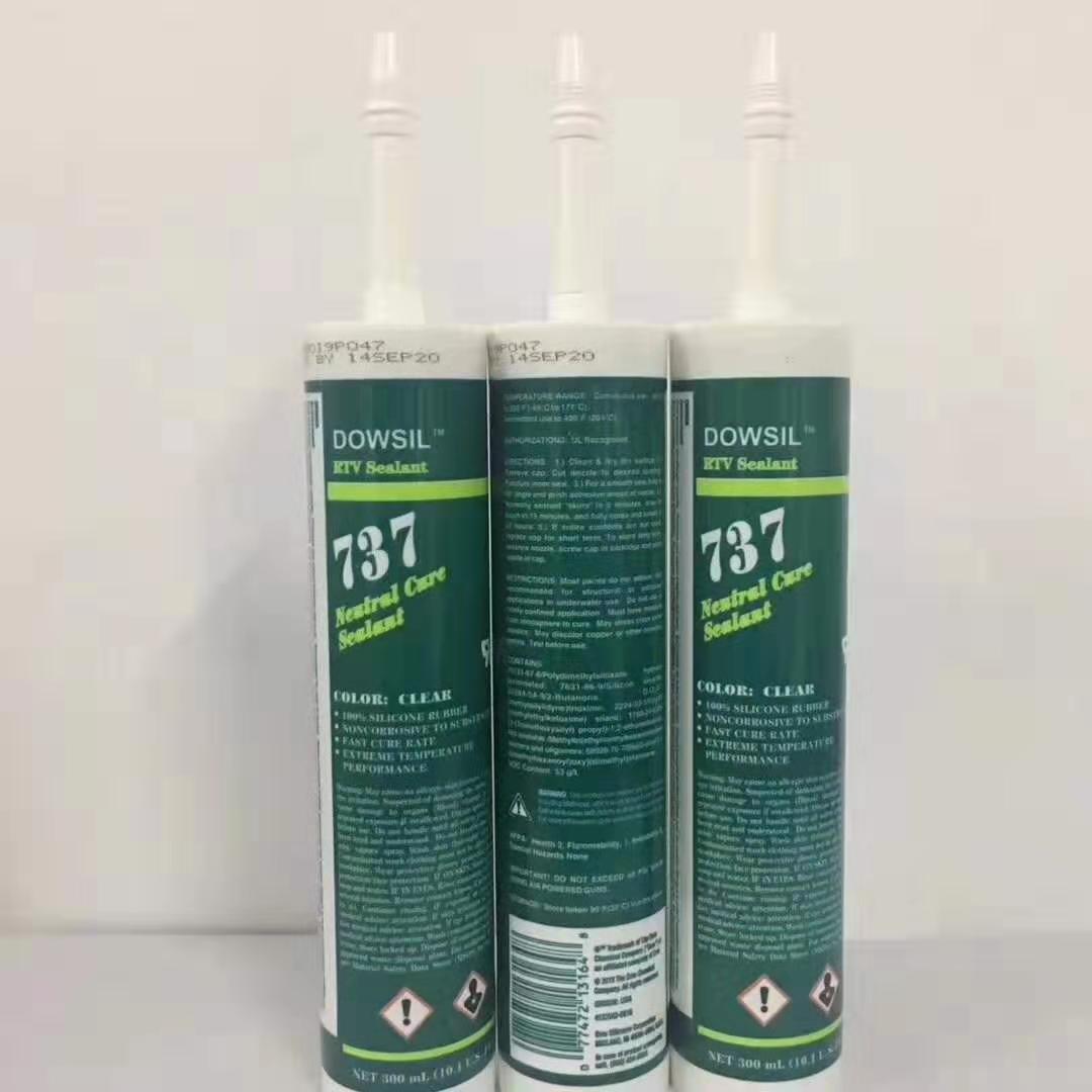 道康宁DC 737 中性密封胶玻璃胶 高低温防水密封绝缘硅酮密封胶