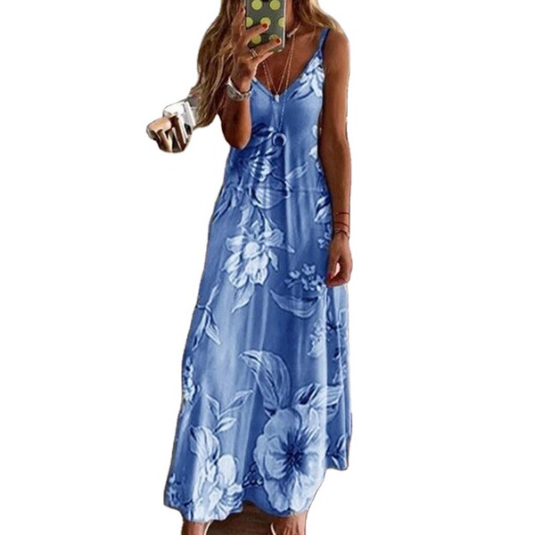long summer fitted slip dress