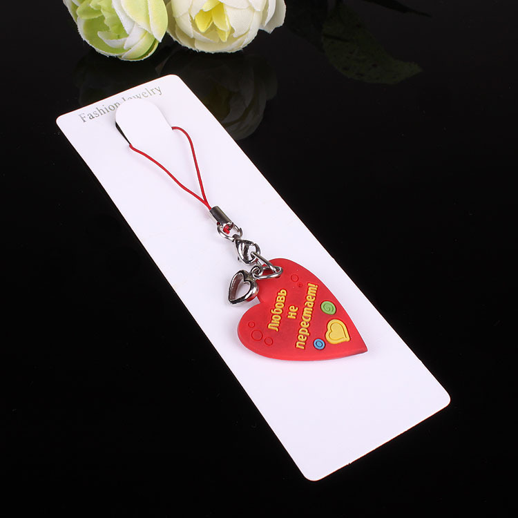 厂家直销 包装饰品钥匙扣手机链卡纸流行通用白卡纸挂板 4*13现货