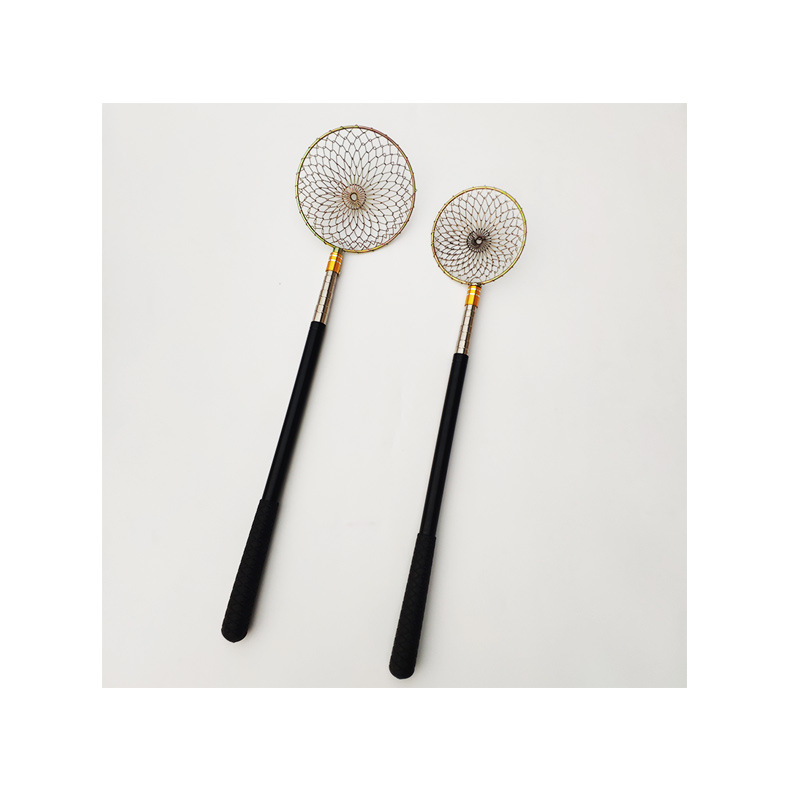 En stock pesca de hielo de acero inoxidable pesca cuchara de hielo cuchara de pesca de invierno pesca hielo clamor hielo red de pesca metal tejido neto cabeza de copia