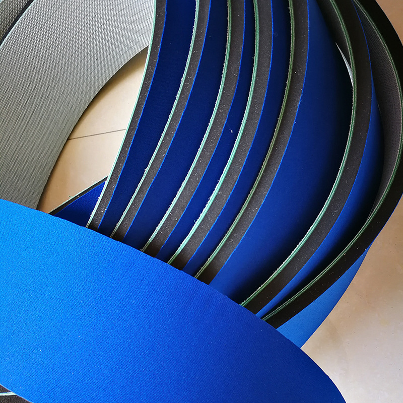 批发糊盒机蓝布海绵带 防压痕泡棉皮带 排空气海绵输传送带E18