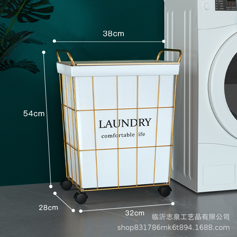 Directo de fábrica ropa sucia canasta de almacenamiento canasta de ropa sucia canasta de ropa de hierro tela de lino de algodón cubo de almacenamiento canasta de ropa sucia