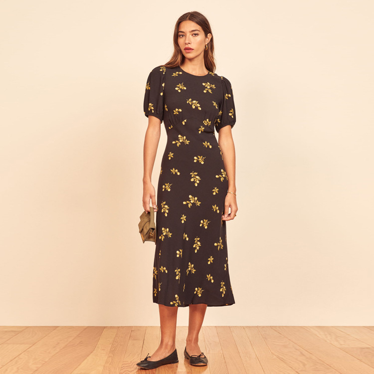 Spot 287#Ref human silk dress 2020 Summer new generation of French retro European and American women's clothing Spot 287#Ref human silk dress 2020 Summer new generation of French retro European and American women's clothing