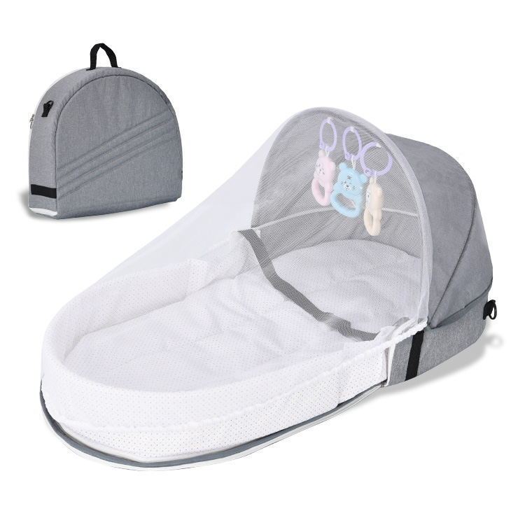 Wholesale convenient folding pressure-proof crib bed for newborn baby isolation bionic travel crib