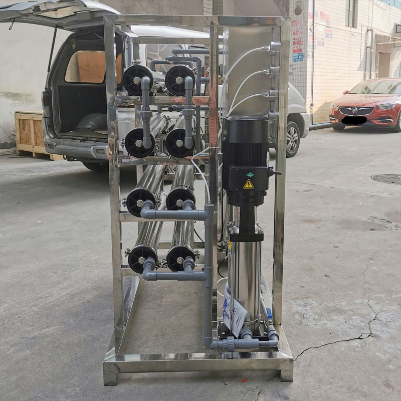 反渗透不锈钢膜壳尺寸4080化妆品厂纯水机RO膜滤芯外壳4040端盖