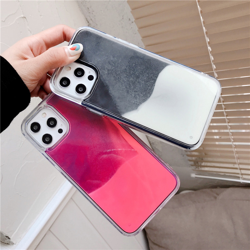 Liquid Silicone Phone Case For Iphone 15 Pro Max And 14 Night Glow_voghion.com