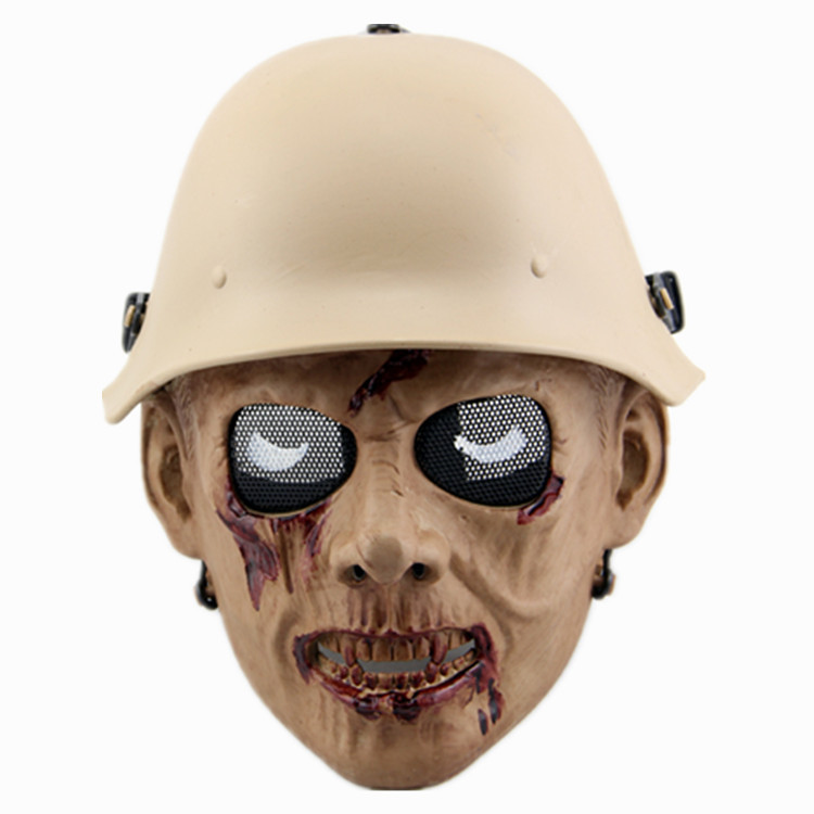 DC-13 丧尸军团 CS野战 骷髅面具 万圣节面具 舞会道具丧尸僵尸